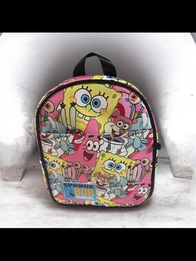 SpongeBob Squarepants Pink & Yellow Kids Mini Backpack
